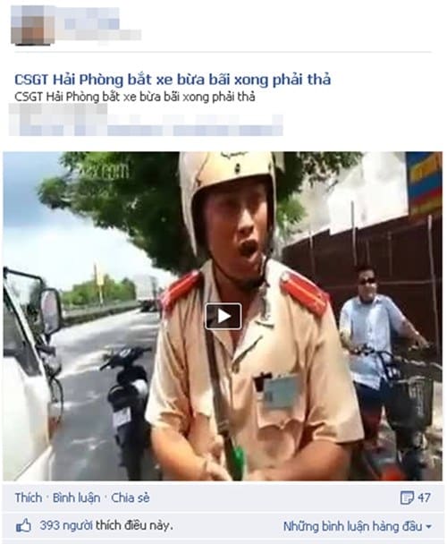 Canh sat Hai Phong bat xe bua bai bi cai ly phai tha