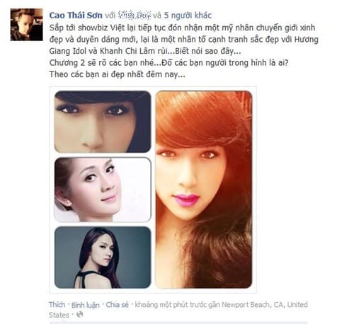 Cao Thai Son chuyen gioi tinh? Dang anh tren facebook hinh 3